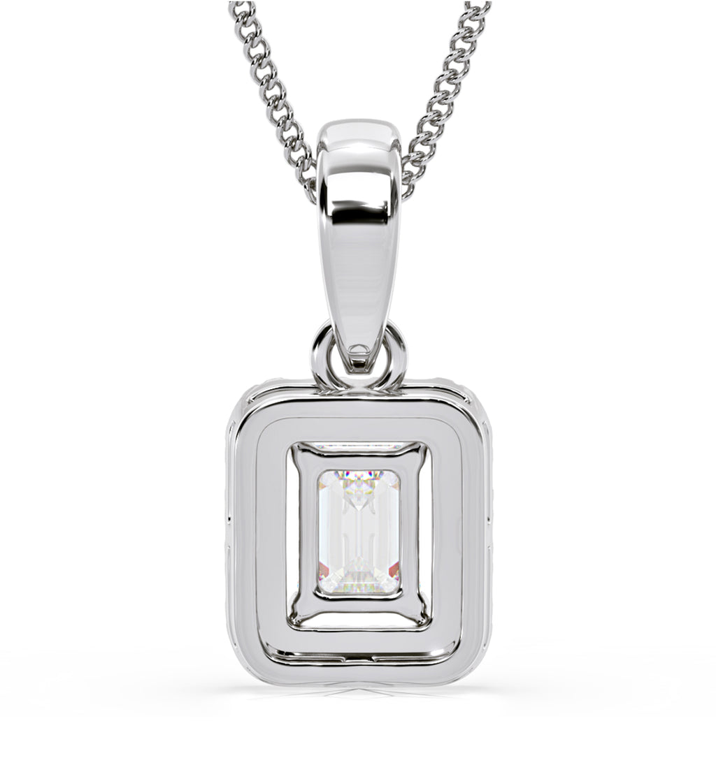 Annabelle Lab Diamond 0.70ct Pendant Necklace in 18K White Gold F/VS1