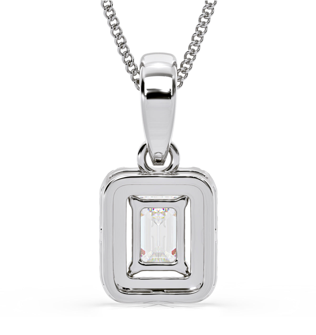 Annabelle Lab Diamond 0.70ct Pendant Necklace in 18K White Gold F/VS1