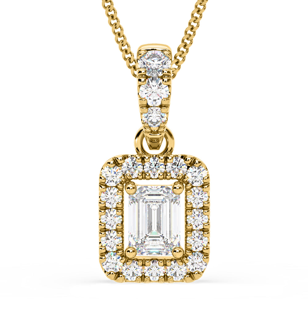 Annabelle Lab Diamond 0.70ct Pendant Necklace in 18K Yellow Gold F/VS1