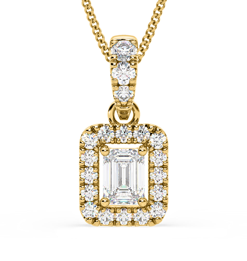 Annabelle Lab Diamond 0.70ct Pendant Necklace in 18K Yellow Gold F/VS1