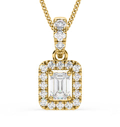 Annabelle Lab Diamond 0.70ct Pendant Necklace in 18K Yellow Gold F/VS1
