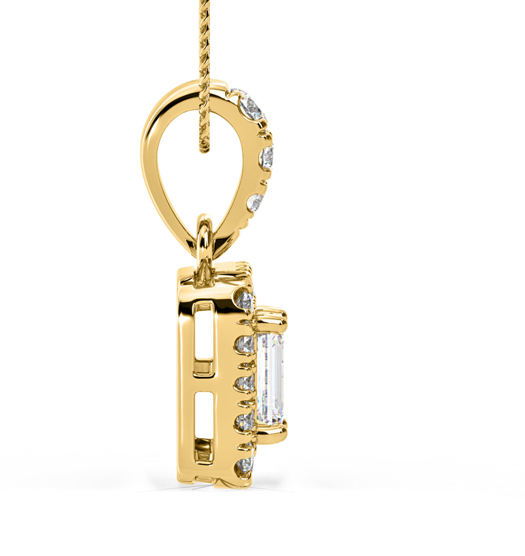 Annabelle Lab Diamond 0.70ct Pendant Necklace in 18K Yellow Gold F/VS1