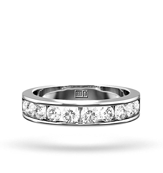 Rae Platinum Lab Diamond Half Band Eternity Ring 1.50CT F/VS