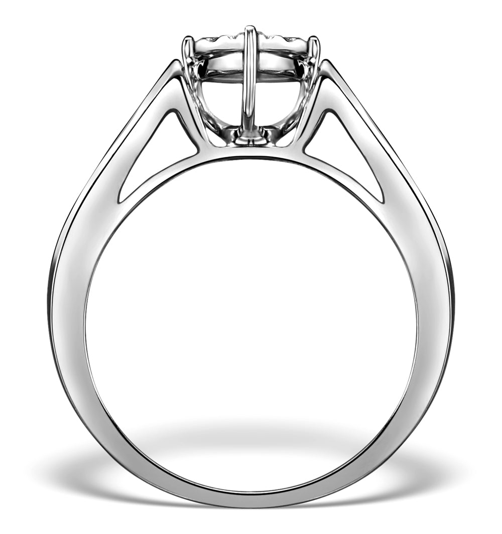 0.25ct Diamond and 18K White Gold Galileo Ring FT68