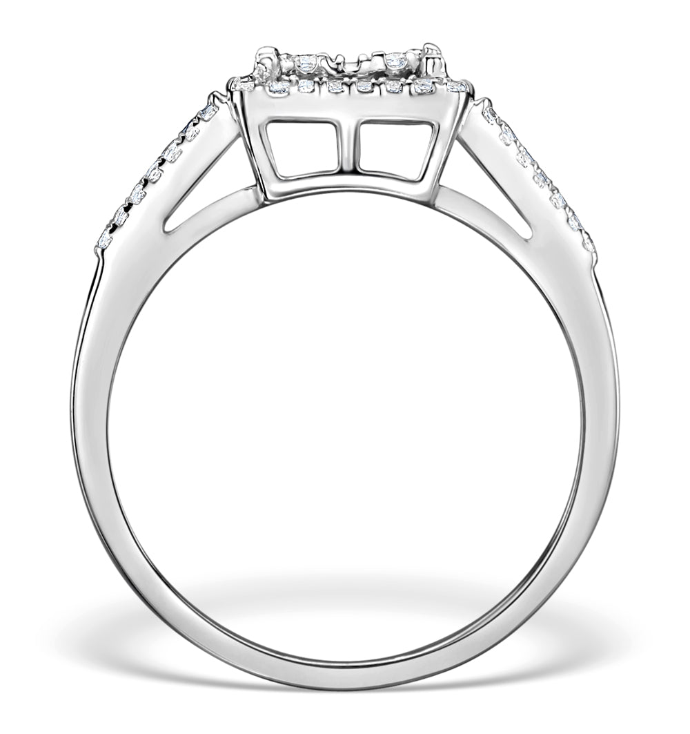 Halo Engagement Ring Galileo 0.50ct of Lab Diamonds in 9K Gold
