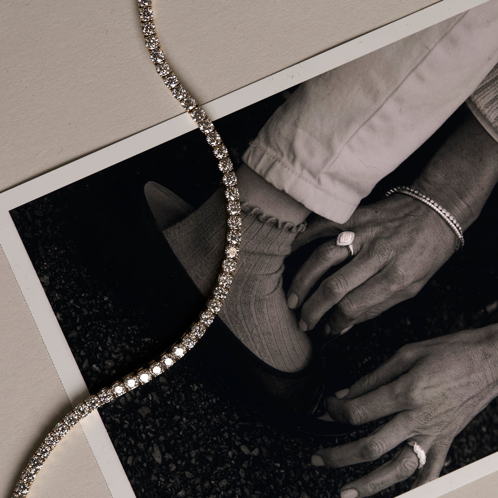 Diamond Tennis Bracelet 18K Gold Chloe 6.00ct G/Vs