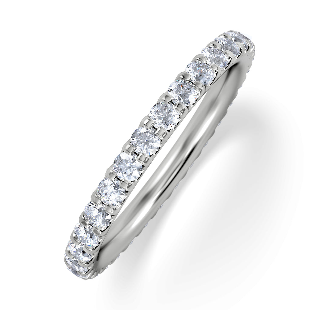 Eternity Ring Erin 18K White Gold Diamond 1.00ct G/Vs