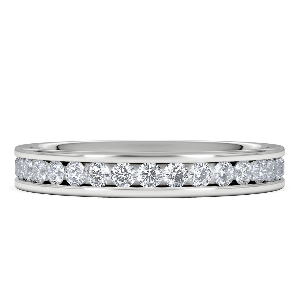 Rae Lab Diamond Eternity Ring Channel Set 1.00ct G/Vs 18K White Gold
