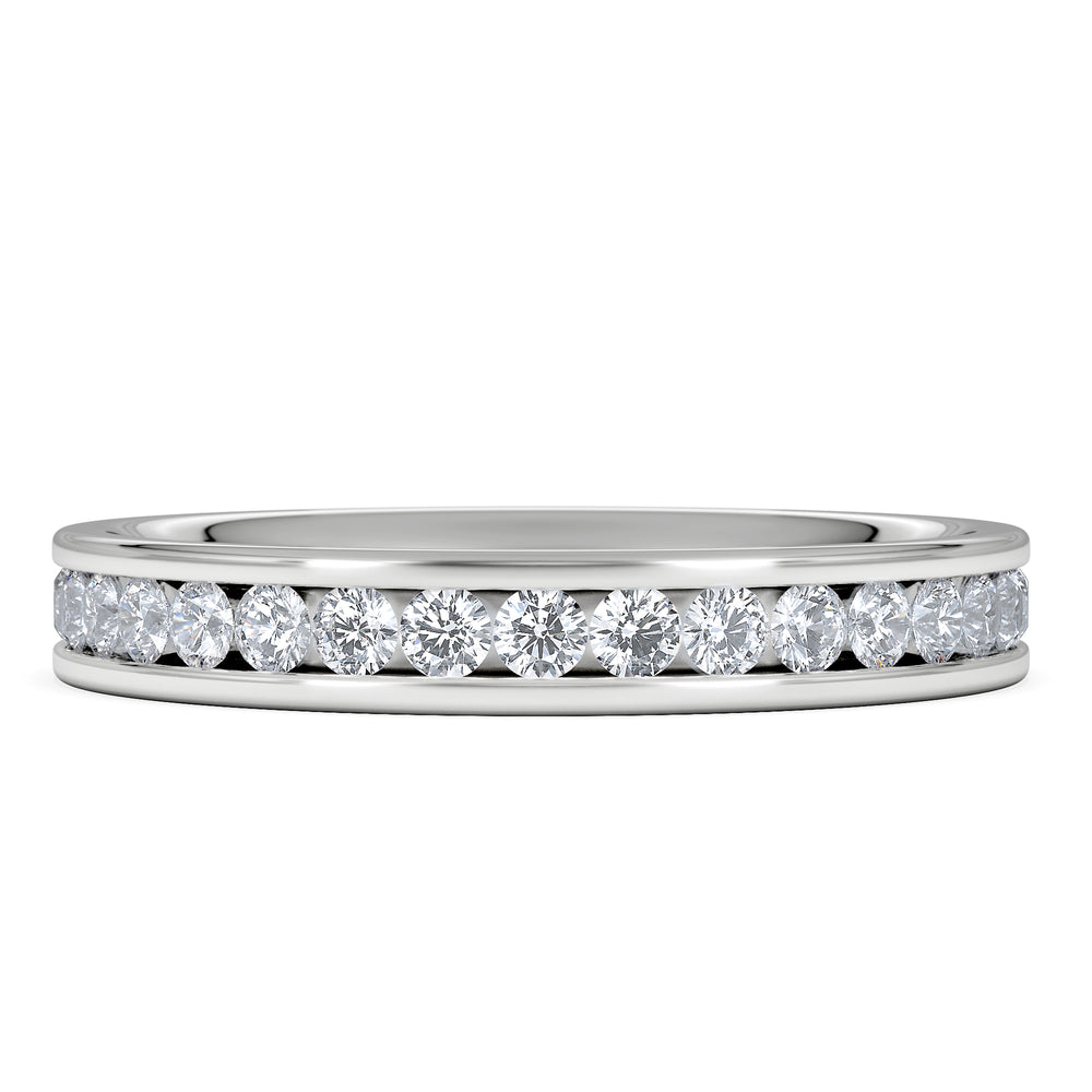 Diamond Eternity Ring Rae Channel Set 1.00ct H/Si in 18K White Gold