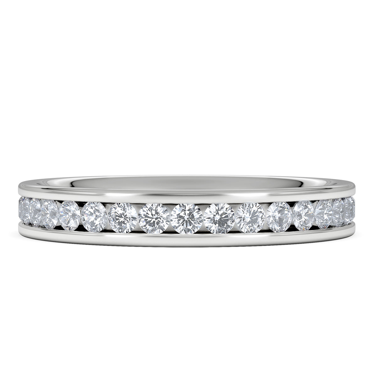 Diamond Eternity Ring Rae Channel Set 1.00ct H/Si in 18K White Gold