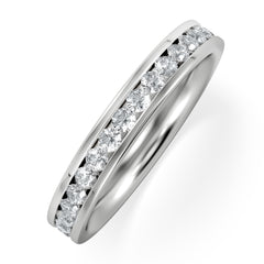 Rae Lab Diamond Eternity Ring Channel Set 1.00ct G/Vs 18K White Gold