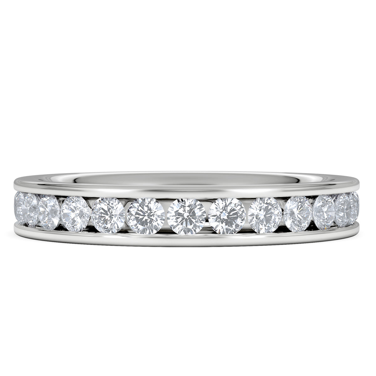 Diamond Eternity Ring Rae Channel Set 1.50ct G/Vs in Platinum
