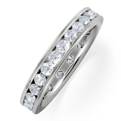 Diamond Eternity Ring Rae Channel Set 1.50ct G/Vs in Platinum