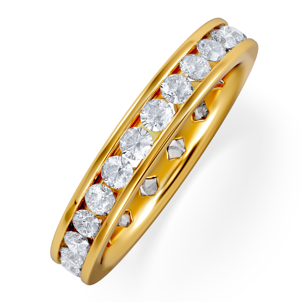 Diamond Eternity Ring Rae Channel Set 1.50ct G/Vs in 18K Gold – The ...