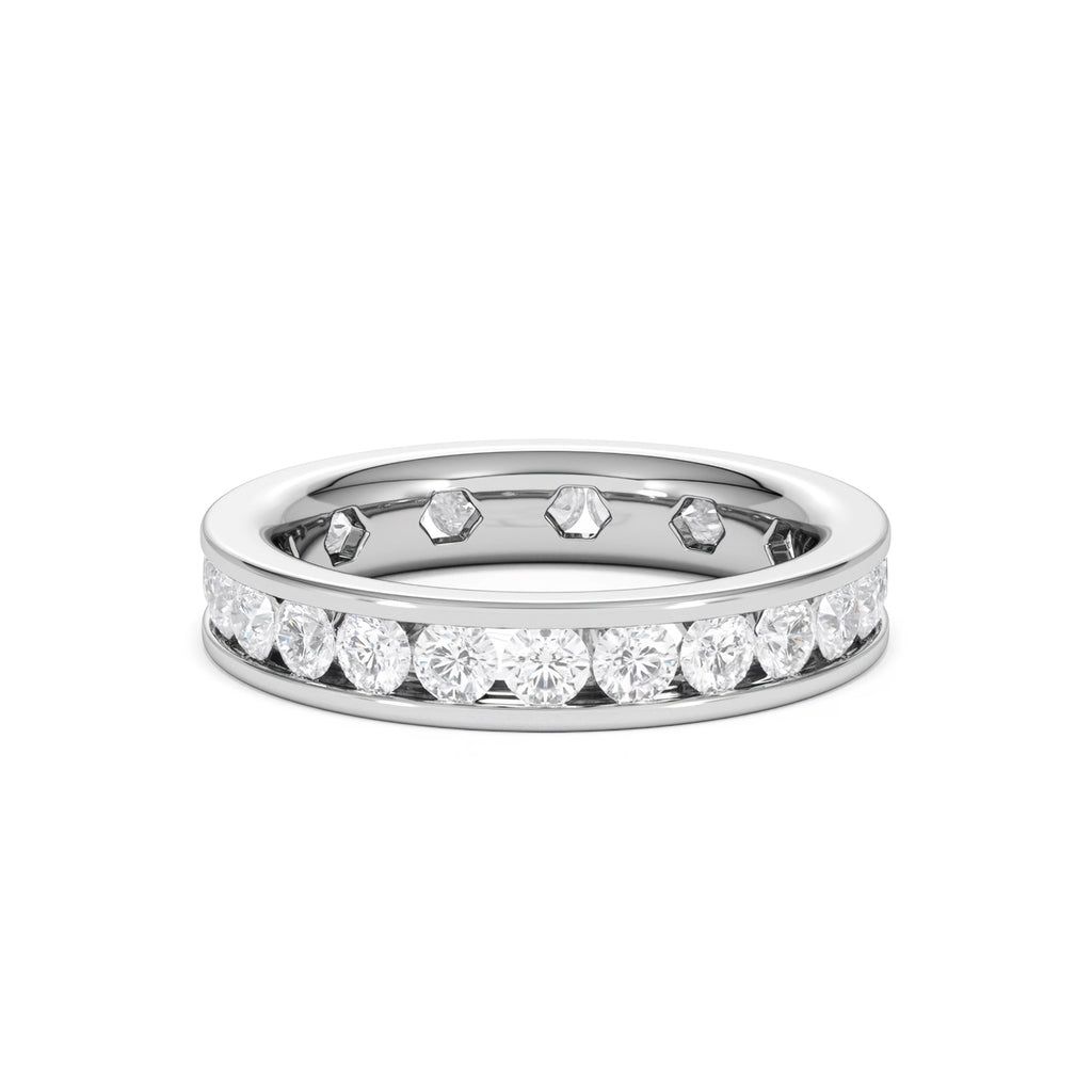 Diamond Eternity Ring Rae Channel Set 2.00ct H/Si in Platinum