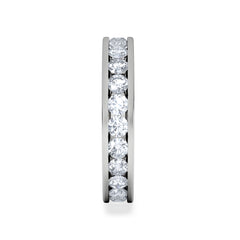 Rae Lab Diamond Eternity Ring Channel Set 2.00ct F/VS 18K White Gold
