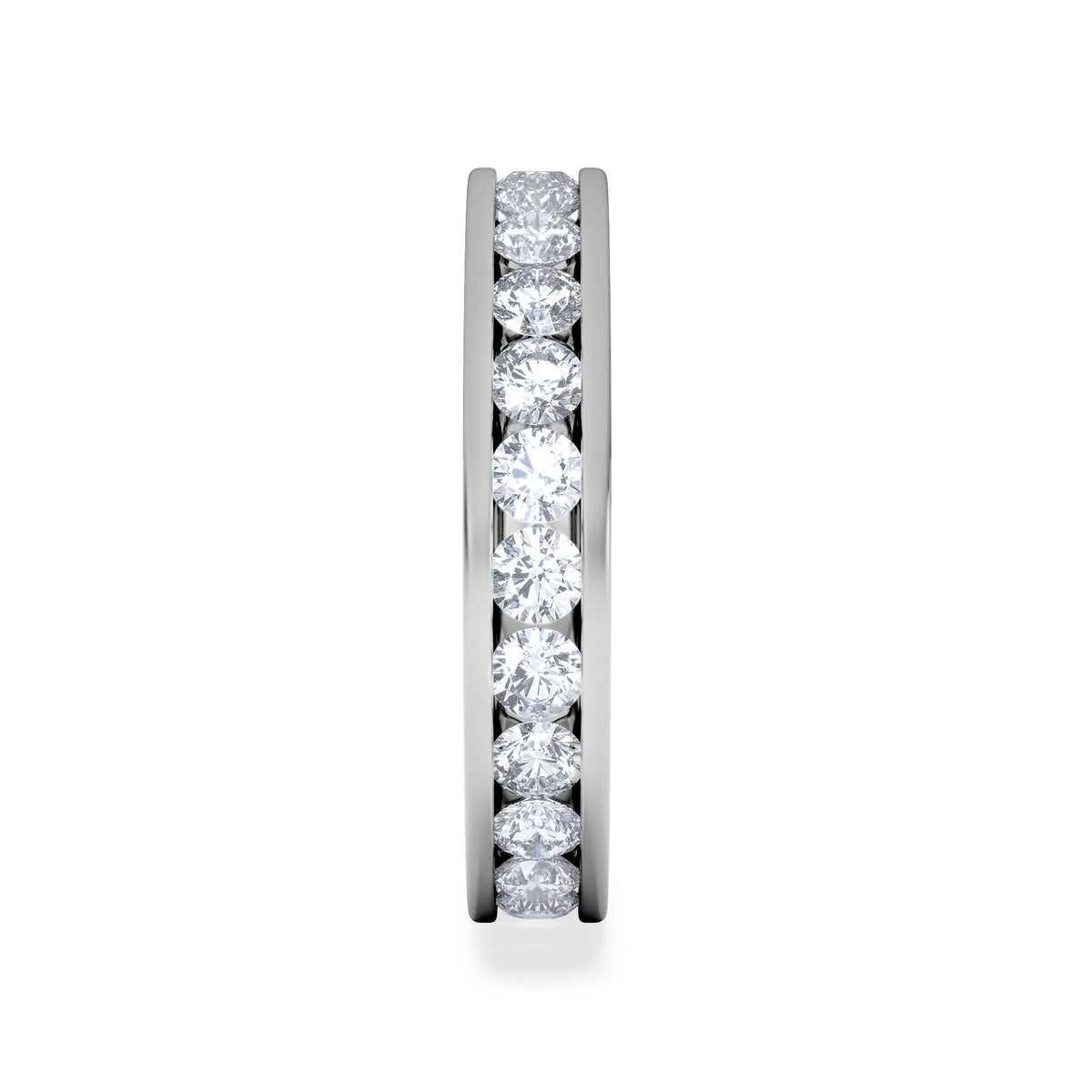 Rae Lab Diamond Eternity Ring Channel Set 2.00ct F/VS 18K White Gold