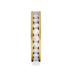 Rae Lab Diamond Eternity Ring Channel Set 2.00ct F/VS in 18K Gold