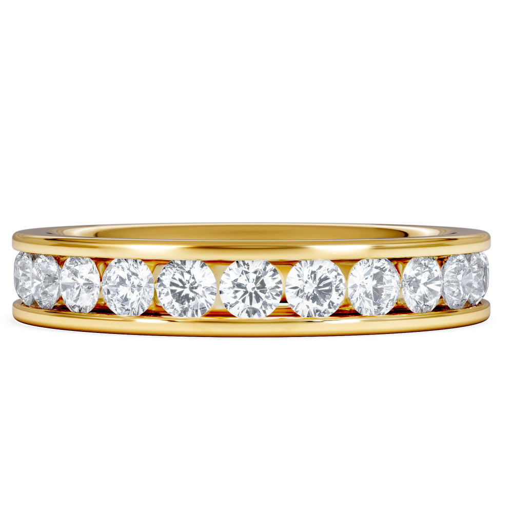 Rae Lab Diamond Eternity Ring Channel Set 2.00ct F/VS in 18K Gold