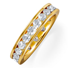 Rae Lab Diamond Eternity Ring Channel Set 2.00ct F/VS in 18K Gold