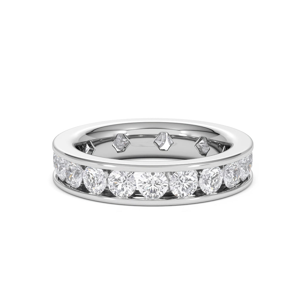 Diamond Eternity Ring Rae Channel Set 3.00ct H/Si in Platinum