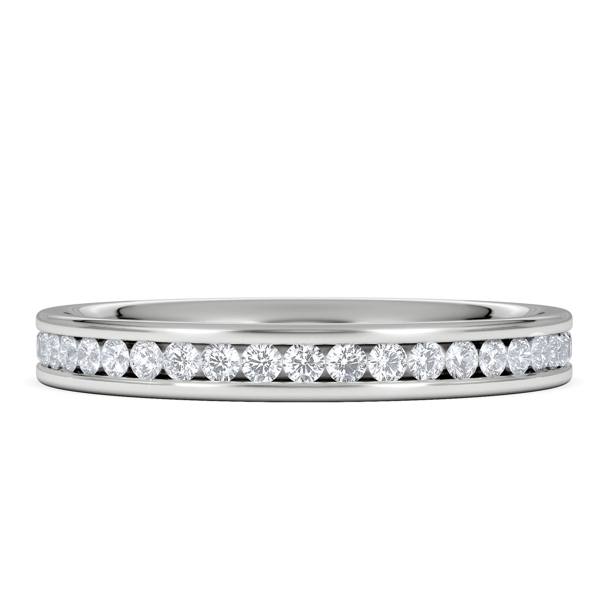 Diamond Eternity Ring Rae Channel Set 0.50ct G/Vs in 18K White Gold