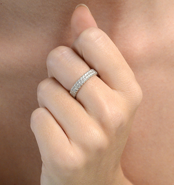 Eternity Ring Jasmine Platinum Diamond 1.00ct G/Vs