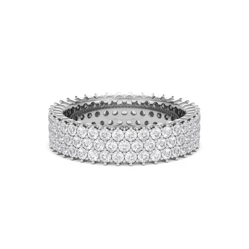 Jasmine Lab Diamond Pave Eternity Ring 2.00ct G/VS in Platinum