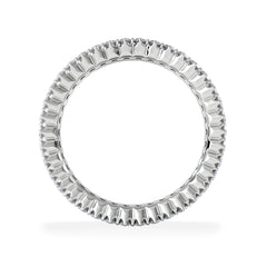 Jasmine Lab Diamond Pave Eternity Ring 2.00ct G/VS in 18K White Gold