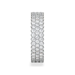 Jasmine Lab Diamond Pave Eternity Ring 2.00ct G/VS in 18K White Gold