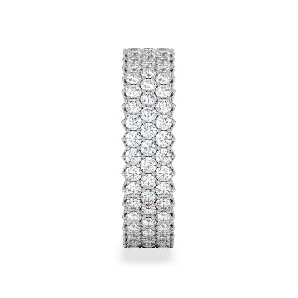 Jasmine Lab Diamond Pave Eternity Ring 2.00ct G/VS in 18K White Gold