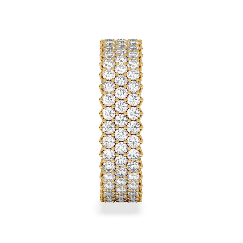 Jasmine Lab Diamond Pave Eternity Ring 2.00ct G/VS in 18K Gold