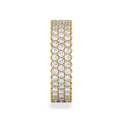 Jasmine Lab Diamond Pave Eternity Ring 2.00ct G/VS in 18K Gold