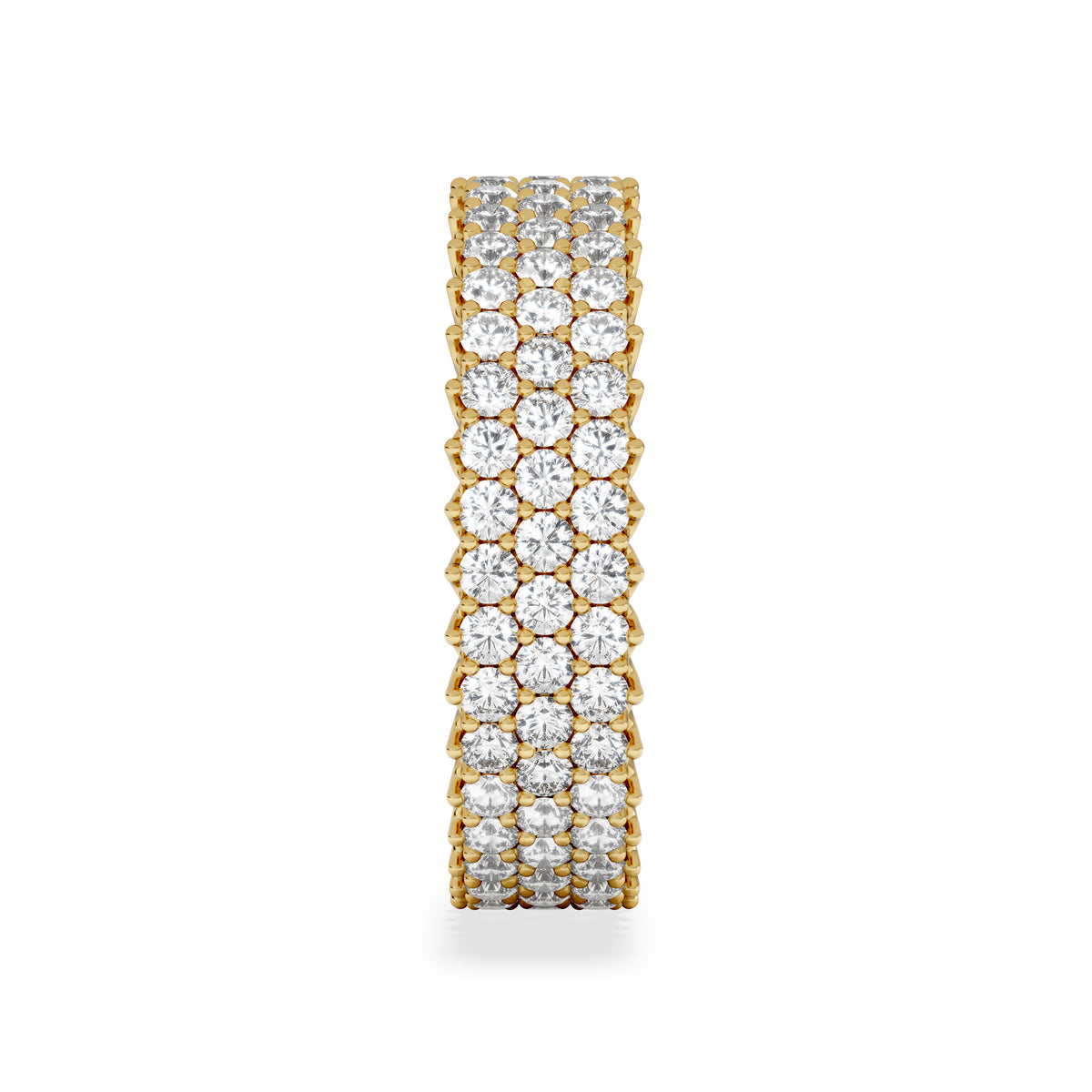 Jasmine Lab Diamond Pave Eternity Ring 2.00ct G/VS in 18K Gold