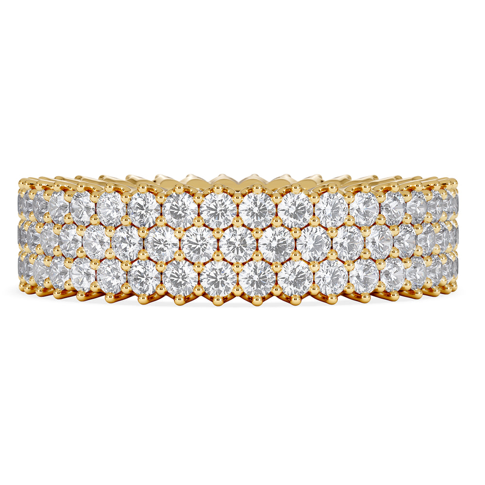 Jasmine Lab Diamond Pave Eternity Ring 2.00ct G/VS in 18K Gold