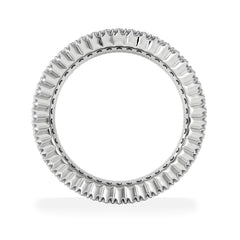 Jasmine Lab Diamond Pave Eternity Ring 3.00ct G/VS in 18K White Gold