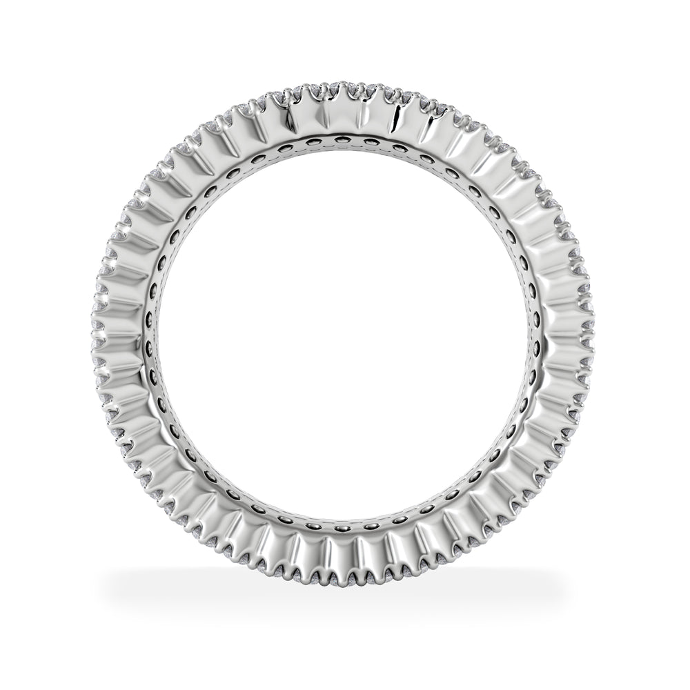 Jasmine Lab Diamond Pave Eternity Ring 3.00ct G/VS in Platinum