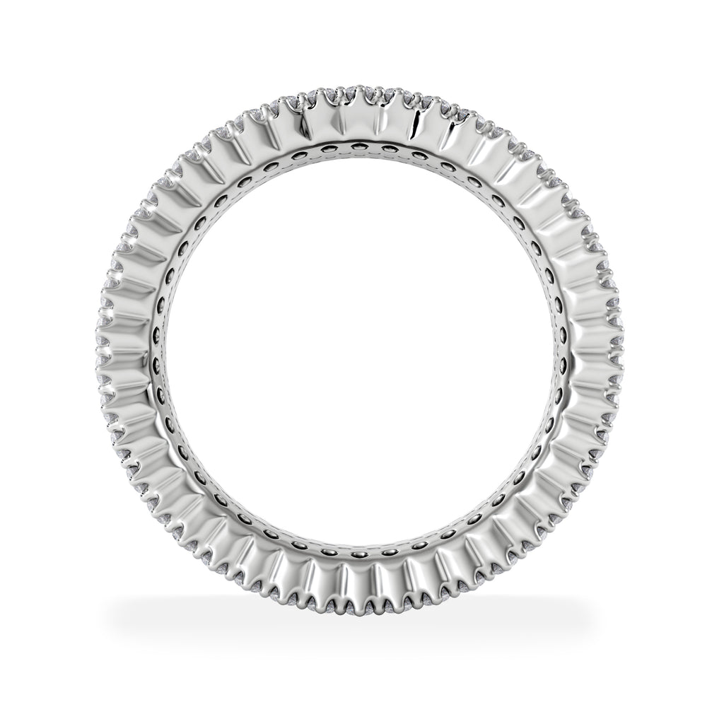 Jasmine Lab Diamond Pave Eternity Ring 3.00ct G/VS in Platinum