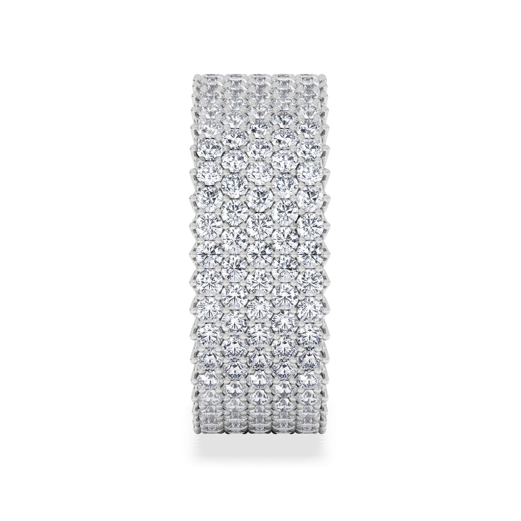 Jasmine Lab Diamond Pave Eternity Ring 3.00ct G/VS in Platinum