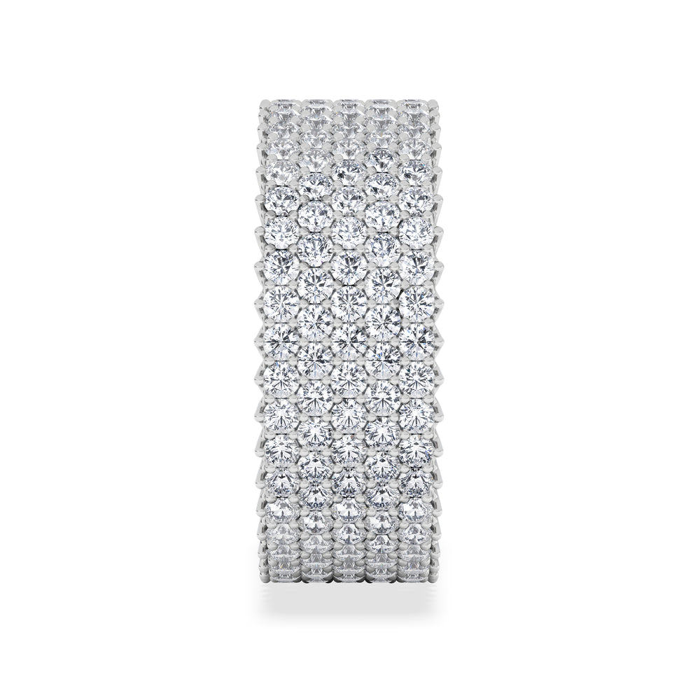 Jasmine Lab Diamond Pave Eternity Ring 3.00ct G/VS in 18K White Gold