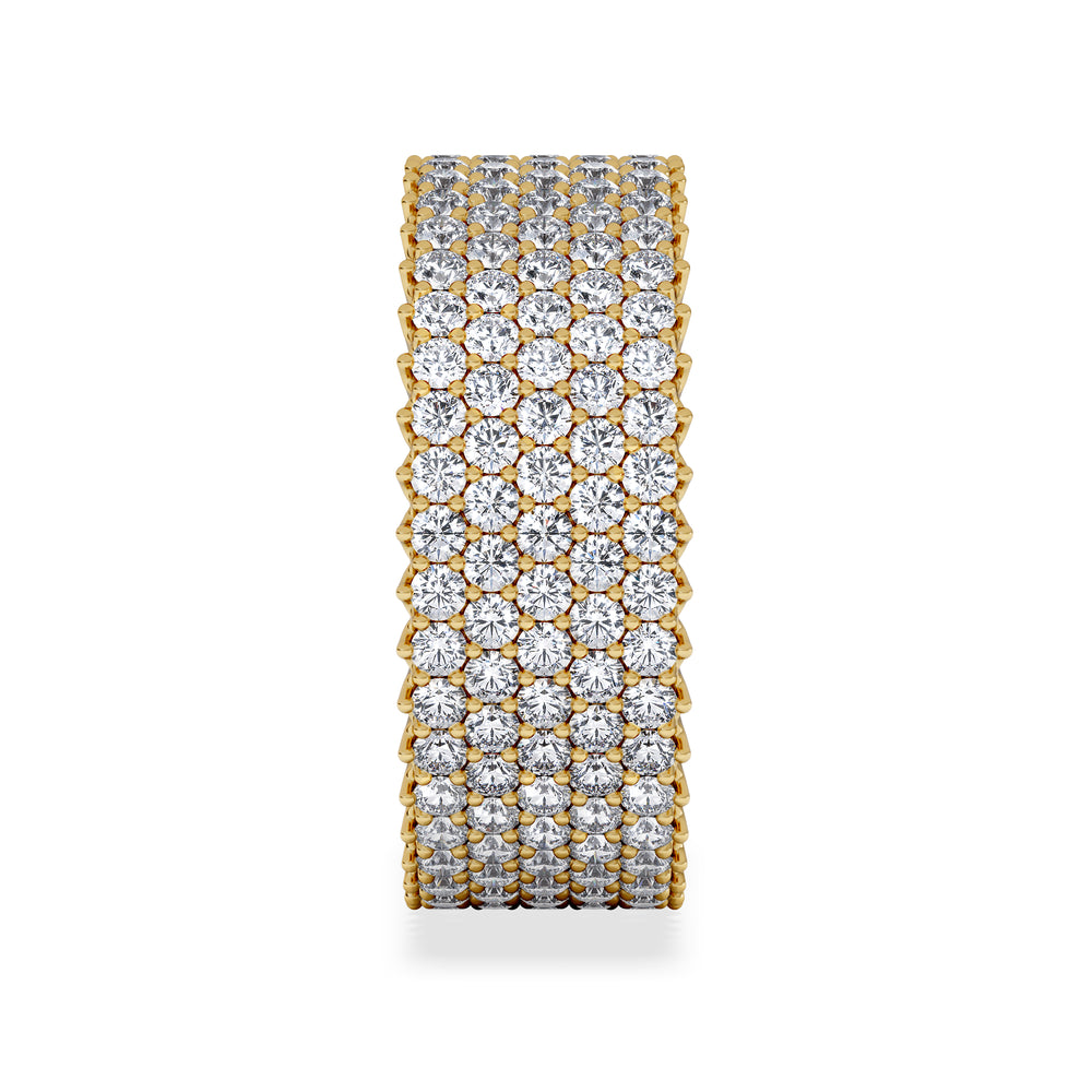 Jasmine Lab Diamond Pave Eternity Ring 3.00ct G/VS in 18K Gold