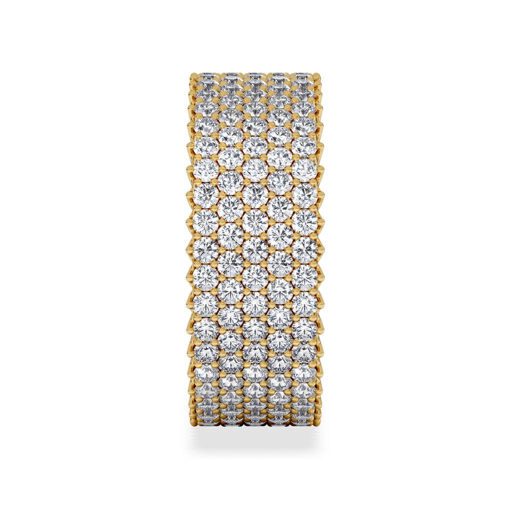 Jasmine Lab Diamond Pave Eternity Ring 3.00ct G/VS in 18K Gold