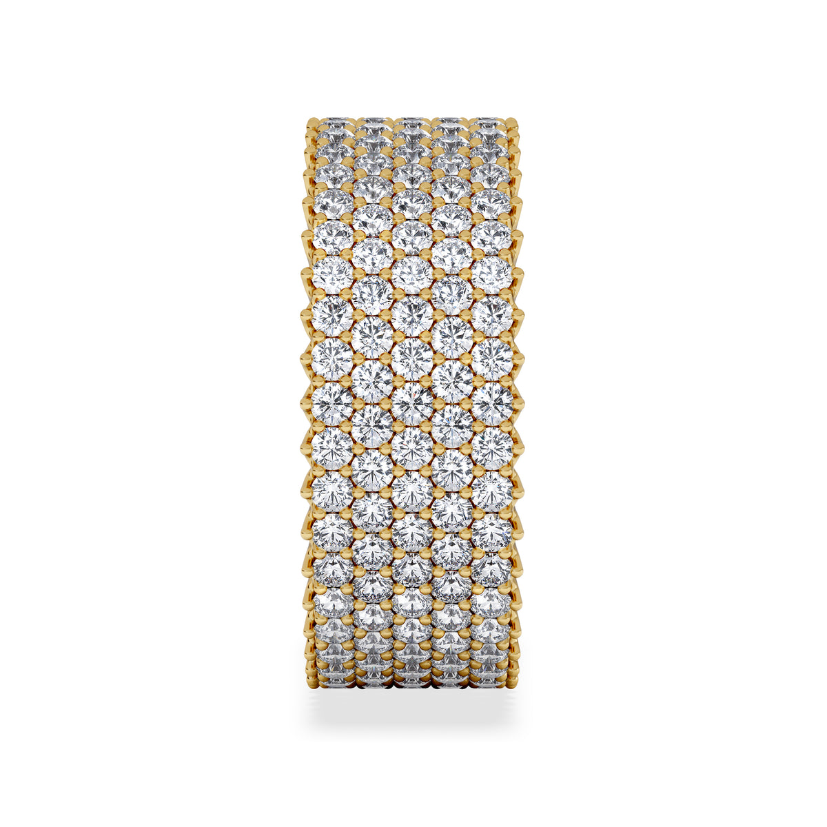 Jasmine Lab Diamond Pave Eternity Ring 3.00ct G/VS in 18K Gold