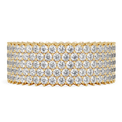 Jasmine Lab Diamond Pave Eternity Ring 3.00ct G/VS in 18K Gold