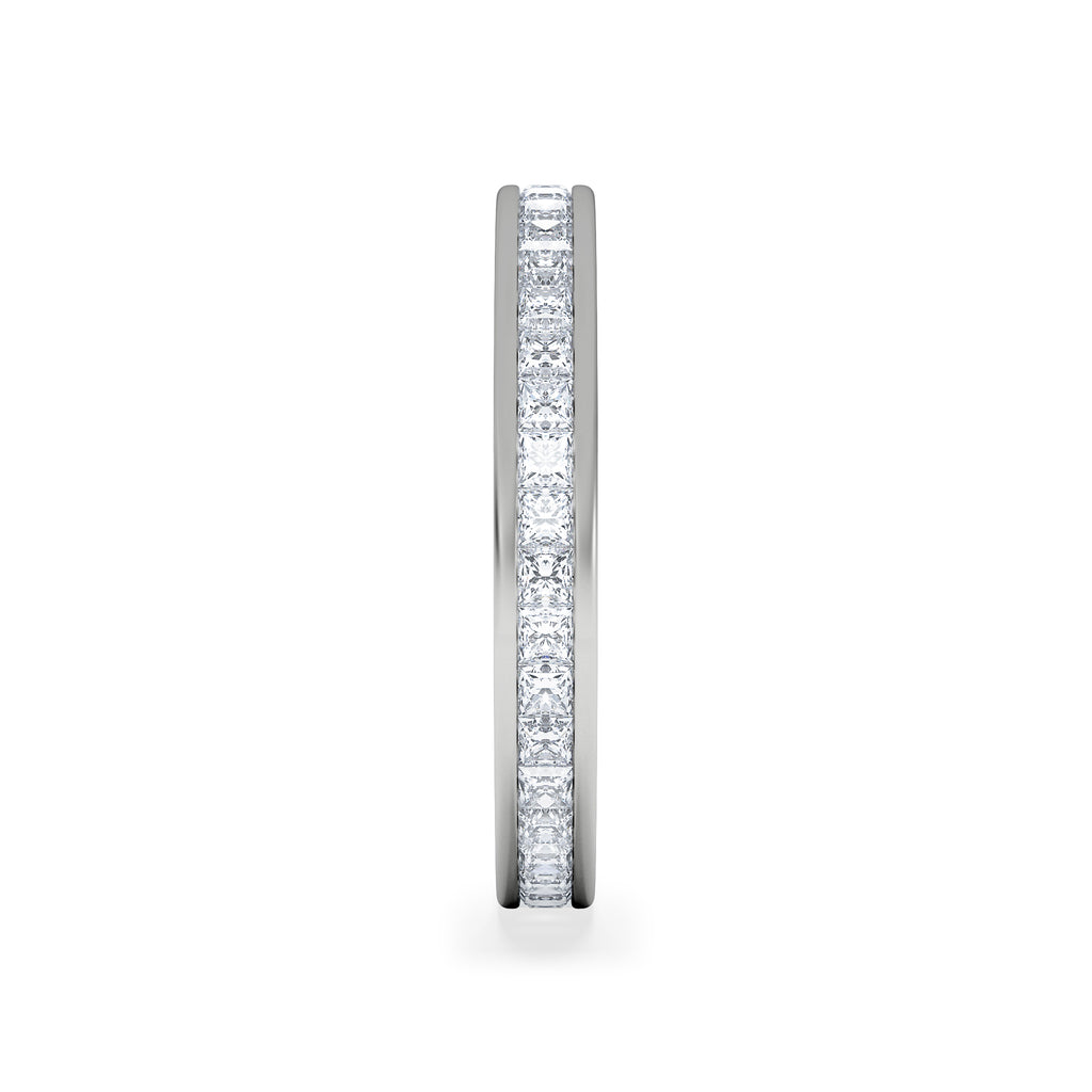 Lauren Lab Princess Diamond Eternity Ring Platinum 1.00ct G/Vs