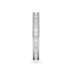 Lauren Lab Princess Diamond Eternity Ring 18K White Gold 1.00ct G/Vs