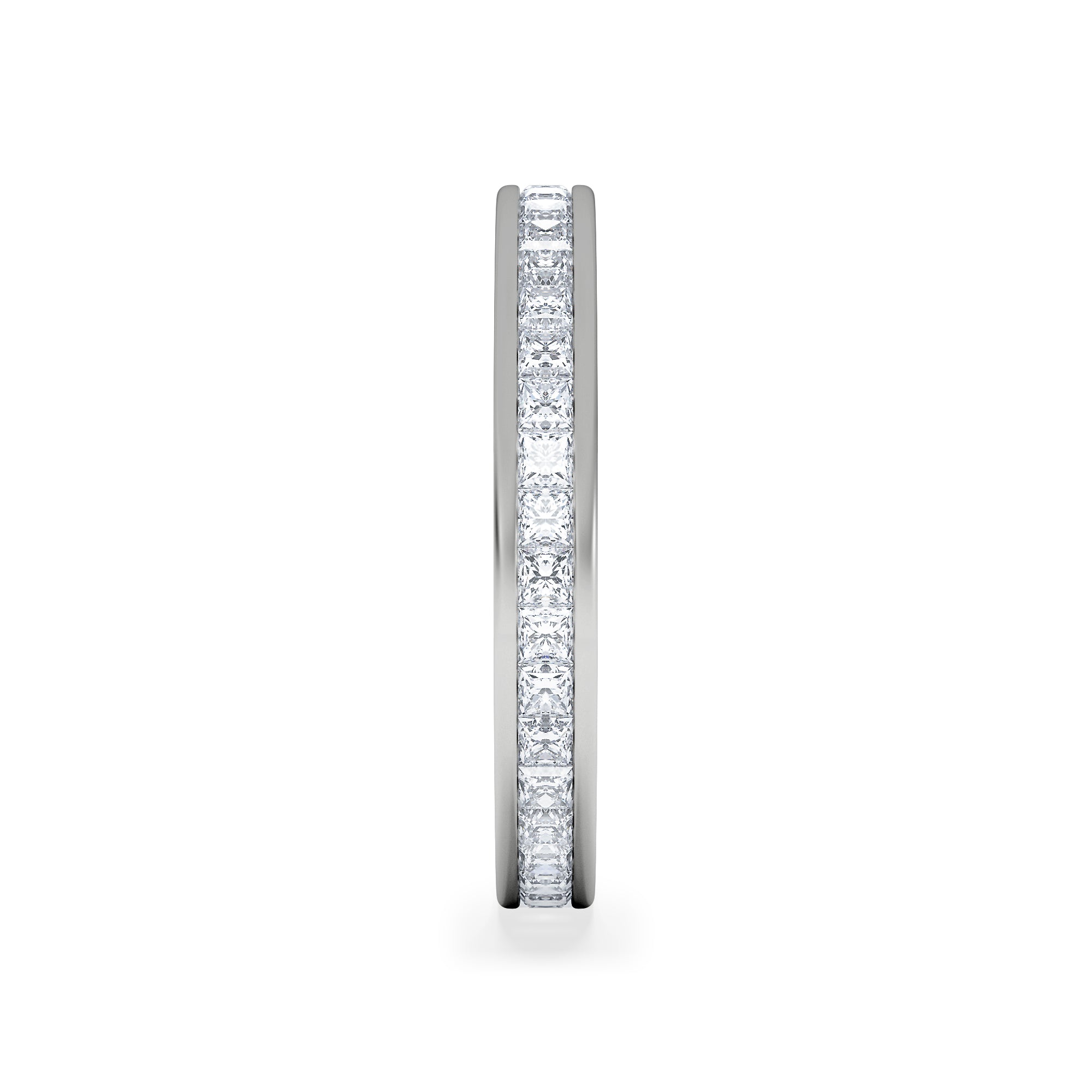 Lauren Lab Princess Diamond Eternity Ring 18K White Gold 1.00ct G/Vs