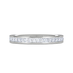 Lauren Lab Princess Diamond Eternity Ring Platinum 1.00ct G/Vs