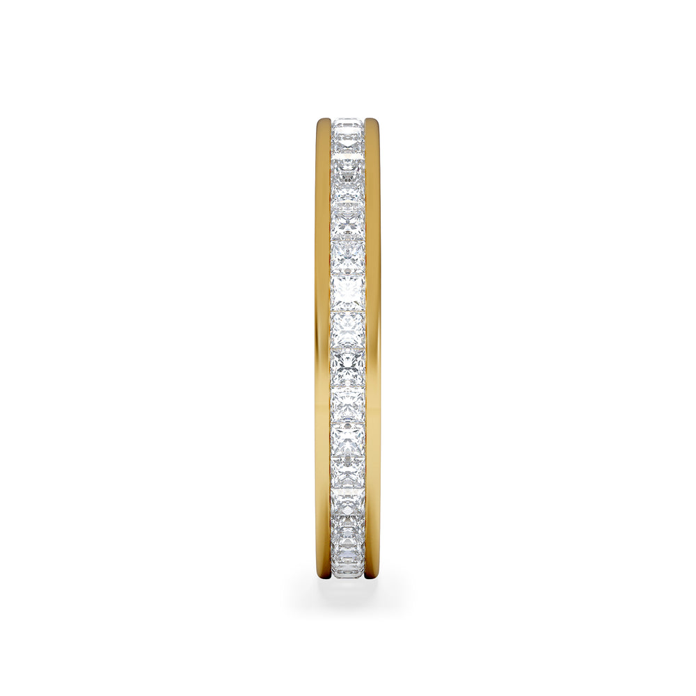 Lauren Lab Princess Diamond Eternity Ring 18K Gold 1.00ct G/Vs