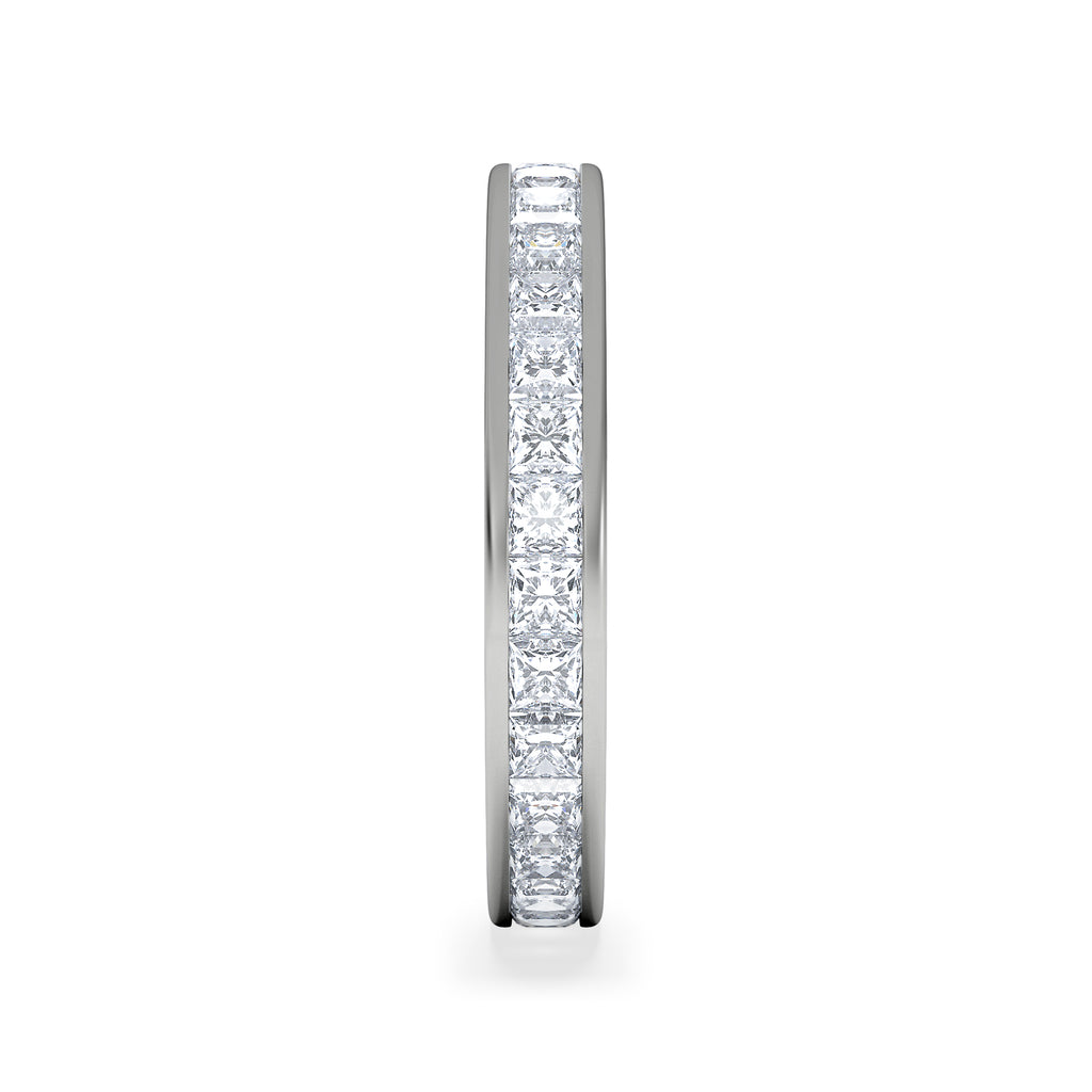 Lauren Lab Princess Diamond Eternity Ring Platinum 2.00ct G/Vs